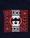 Темно-синяя толстовка-худи с логотипом GUCCI | Фото 3
