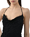 Платье макси с завязками на шее, черное MSGM | Фото 9