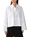 Укороченная белая рубашка MM6 Maison Margiela | Фото 7