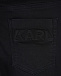Черные джинсы с тисненым логотипом Karl Lagerfeld kids | Фото 4