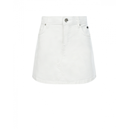 Белая джинсовая юбка MSGM | Фото 1