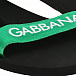 Сандалии с белым лого, зеленые Dolce&Gabbana | Фото 6