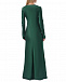 Платье зеленого цвета с драпировкой Alberta Ferretti | Фото 4