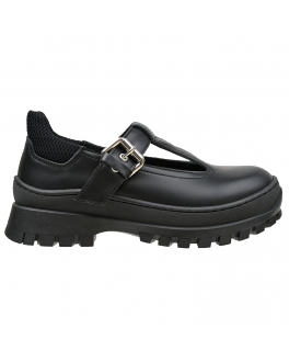 Кожаные туфли на объемной подошве MARNI Черный, арт. 71596 VAR.2 | Фото 2