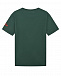 Зеленая футболка с принтом &quot;Dear Santa&quot; Saint Barth | Фото 2