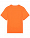 Оранжевая футболка с объемным лого Dolce&Gabbana | Фото 3