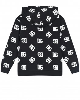 Черная спортивная куртка со сплошным белым лого Dolce&Gabbana Мультиколор, арт. L4JWFN G7F5P HNVAA | Фото 2