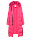 Розовое пальто-пуховик с меховой отделкой Yves Salomon | Фото 5