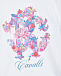 Белая футболка с цветочным принтом Roberto Cavalli | Фото 3