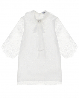 Блуза молочного цвета с кружевом Rolly , арт. 21010 | Фото 1