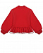 Красная спортивная куртка с оборкой Monnalisa | Фото 2