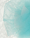 Белая кружевная повязка с голубым цветком Aletta | Фото 3
