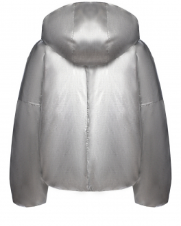 Серебристая куртка с капюшоном Diesel Серебристый, арт. J00896 KXBDP K90A | Фото 2