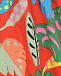 Красный сарафан с растительным принтом Stella McCartney | Фото 3