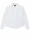 Белая рубашка с логотипом в тон Emporio Armani | Фото 2