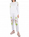 Белые брюки с цветочным принтом Vivetta | Фото 2