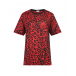 Красная футболка с леопардовым принтом  | Фото 1