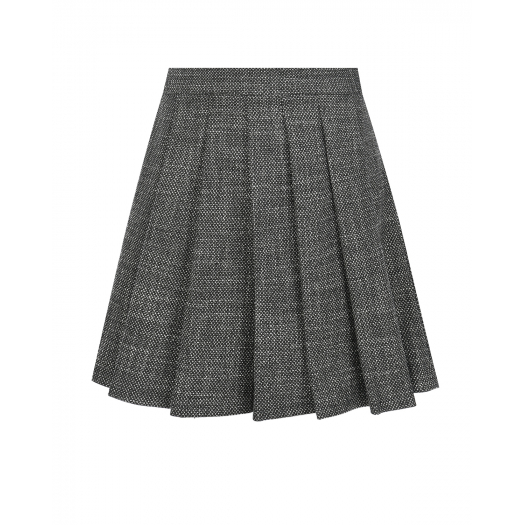 Серая юбка-шорты с плиссированными складками Aletta | Фото 1