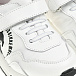 Кроссовки на липучке с черным логотипом, белые Bikkembergs | Фото 6