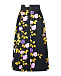 Черная юбка с цветочным принтом MSGM | Фото 5