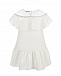 Белое платье с оборкой Monnalisa | Фото 2