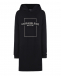 Черное платье-худи с логотипом Calvin Klein | Фото 1