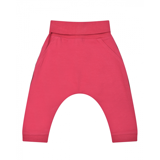 Розовые спортивные брюки под папмперс Sanetta Kidswear | Фото 1
