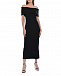 Черное платье с открытыми плечами Pietro Brunelli | Фото 7