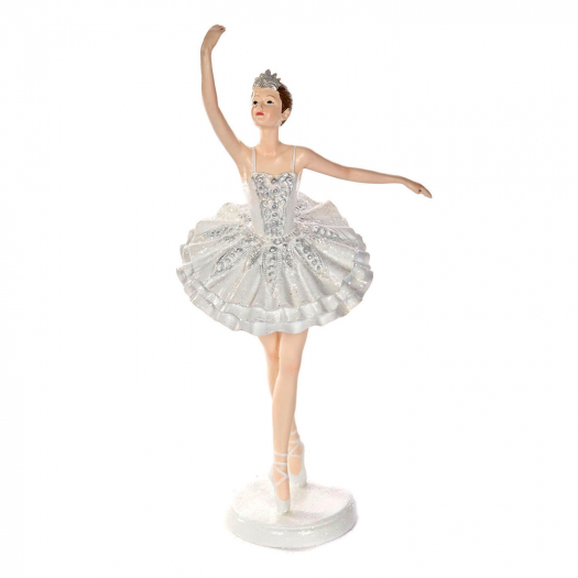 Новогодний сувенир &quot;Балерина&quot; белый, 30 см Goodwill | Фото 1