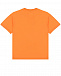 Оранжевая футболка с фиолетовым лого Fendi | Фото 3