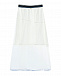 Белая юбка с поясом на резинке  | Фото 2
