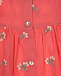 Платье кораллового цвета с цветочной вышивкой Tartine et Chocolat | Фото 5