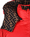 Красное пальто-пуховик с капюшоном Fendi | Фото 5