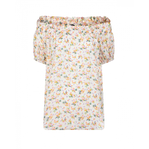 Блуза с цветочным принтом Pietro Brunelli | Фото 1