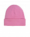 Розовая шапка с россыпью стразов на отвороте Regina | Фото 2