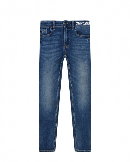 Синие джинсы skinny fit Calvin Klein | Фото 1