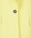 Однобортный желтый жакет MSGM | Фото 5