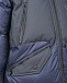 Темно-синее стеганое пальто с двойным капюшоном AI RIDERS ON THE STORM | Фото 5