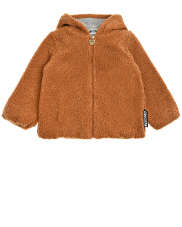 Коричневая куртка с декором &quot;медвежонок&quot; Moschino Коричневый, арт. MUA003 LIA00 20093 | Фото 1