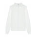 Белая трикотажная рубашка с вышивкой Aletta | Фото 1