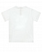 Белая футболка с вышитым логотипом Emporio Armani | Фото 2