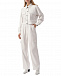 Белые брюки из эко-кожи с поясом на резинке Dan Maralex | Фото 3