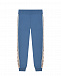 Синие спортивные брюки с лампасами Guess | Фото 2