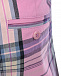Сиреневая юбка-шорты в клетку IL Gufo | Фото 3