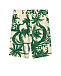 Бермуды с принтом тропики, зеленые Dan Maralex | Фото 3