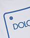 Белая футболка с синим лого Dolce&Gabbana | Фото 3
