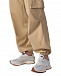 Бежевые брюки с карманами-карго Flashin | Фото 9