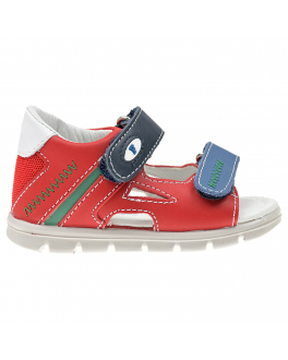 Красные сандалии с застежками велкро Falcotto Красный, арт. 001-1500997-01 1H09 | Фото 2
