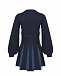 Темно-синее платье с плиссированной юбкой Emporio Armani | Фото 2