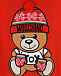 Красный свитшот с принтом &quot;медвежонок&quot; Moschino | Фото 3